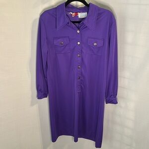 Robinets purple Vintage 1970s Shirt dress